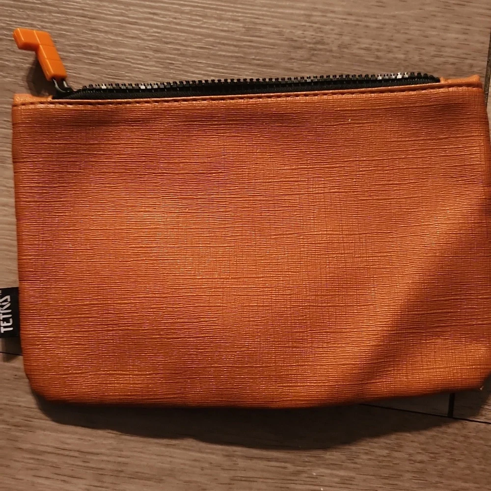Ipsy Orange Tetris Travel Makeup Bag